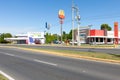 Panama David city, commercial buildings on the Pan American highway Royalty Free Stock Photo