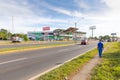 Panama David, a large supermarket on the Pan American highway Royalty Free Stock Photo