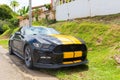 Panama David town, Mustang car black and yellow