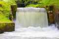 Panama Dolega, artificial waterfall Canal creek Royalty Free Stock Photo