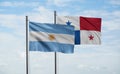 Panama and Argentina flag