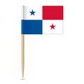 Panama flag. Flag toothpick 10eps