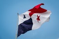 Panama Flag - the national flag of Panama on blue sky background