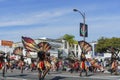 Panama high school band show of the superb Tournament of the famous Rose Parade