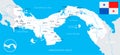 Panama Map - detailed illustration