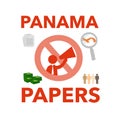 Panama Papers Crime Scandal Royalty Free Stock Photo