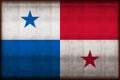 Panama rusty flag illustration