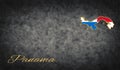 Panama Symbols, Map of Panama Royalty Free Stock Photo