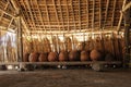 Panama, traditional house of residents of the San Blas archipelago Royalty Free Stock Photo