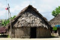 Panama, traditional house of residents of the San Blas archipelago Royalty Free Stock Photo