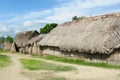 Panama, traditional house of residents of the San Blas archipelago Royalty Free Stock Photo