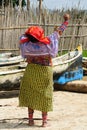 Panama, traditional Kuna people Royalty Free Stock Photo