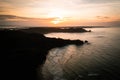 Panama. Tropical Island Aerial View. Wild coastline, Bocas del Toro, Central America, Panama.