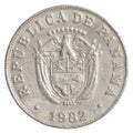 5 Panamanian centimonos coin Royalty Free Stock Photo