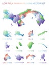 Panamanian low poly regions.