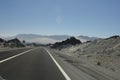 Panamerican highway in the desert Royalty Free Stock Photo