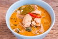 Panang curry with chicken traditional Thai style food Royalty Free Stock Photo