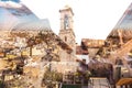Panaorama of Nicosia. Double exposure concept. Cyprus Royalty Free Stock Photo