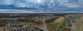 Panaoramic overhead view of suburban development in South Carolina Royalty Free Stock Photo