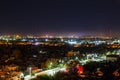 Panarama night Karaganda. Kazakhstan