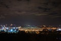 Panarama of night Moscow Royalty Free Stock Photo