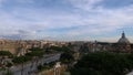 Panarama view of ancient Rome, Italy.