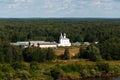 Panarama view of the Znamensky woman monastery in summer, Gorokhovets, Russia