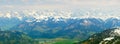 Panaramic view from Kitzsteinhorn glacier