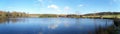 Panaramic view of lake Royalty Free Stock Photo