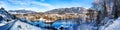 Panaramic view of the Lake Millstatt German: MillstÃÂ¤tter See. The Lake Millstatt is a lake in Carinthia, Austria Royalty Free Stock Photo