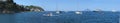 Panarea Island Panorama & x28;harbor& x29; - Messina - Sicily - Italy Royalty Free Stock Photo