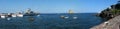 Panarea Island Panorama & x28;harbor& x29; - Messina - Sicily - Italy Royalty Free Stock Photo