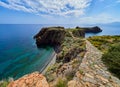 Panarea island Prehistoric Village, Aeolian islands, Sicily, Italy Royalty Free Stock Photo