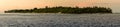 Panaroma sunset of island