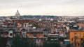 Panaromic View of Rome from top od a building