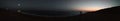 Panaromic view of sea beach at dusk