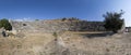 Panaromic view to amphitheater of Letoon ancient city in Mugla