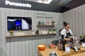 Panasonic kitchen appliances booth during CEE 2017 in Kiev, Ukraine