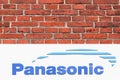 Panasonic logo on a wall Royalty Free Stock Photo