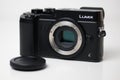 Panasonic Lumix GX8 Micro Four Thirds camera with image sensor exposed.