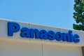 Panasonic sign on company research and product development office building in Silicon Valley Royalty Free Stock Photo