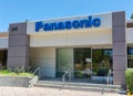 Panasonic sign on company research and product development office building in Silicon Valley Royalty Free Stock Photo