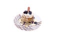 Pancake with blueberries Royalty Free Stock Photo