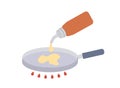 Pancake cooking step