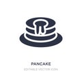 pancake icon on white background. Simple element illustration from Food concept