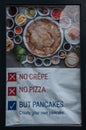 Pancake marketing board