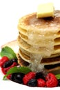 Pancake with Mixed Berry Royalty Free Stock Photo