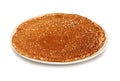 Pancake on plate Royalty Free Stock Photo
