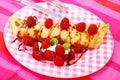 Pancake with raspberry Royalty Free Stock Photo