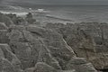 Pancake rock in Nerw Zealand Royalty Free Stock Photo